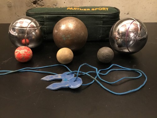Vintage petanque boules with - vintage,