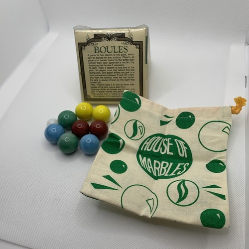 Vintage petanque boules set - set, of