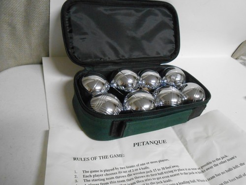 Petanque boules set - set, chrome